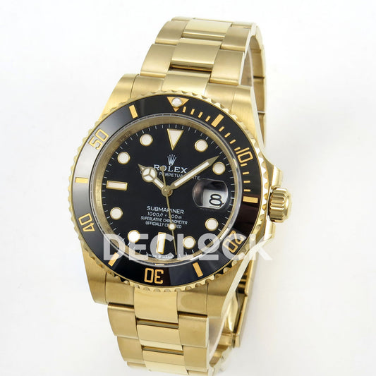 Rolex Submariner 126618LN 41mm QF Yellow Gold Black Dial QF3235 replica - three quarter