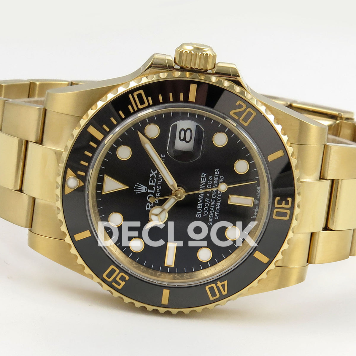 Rolex Submariner 126618LN 41mm QF Yellow Gold Black Dial QF3235 replica - full watch right