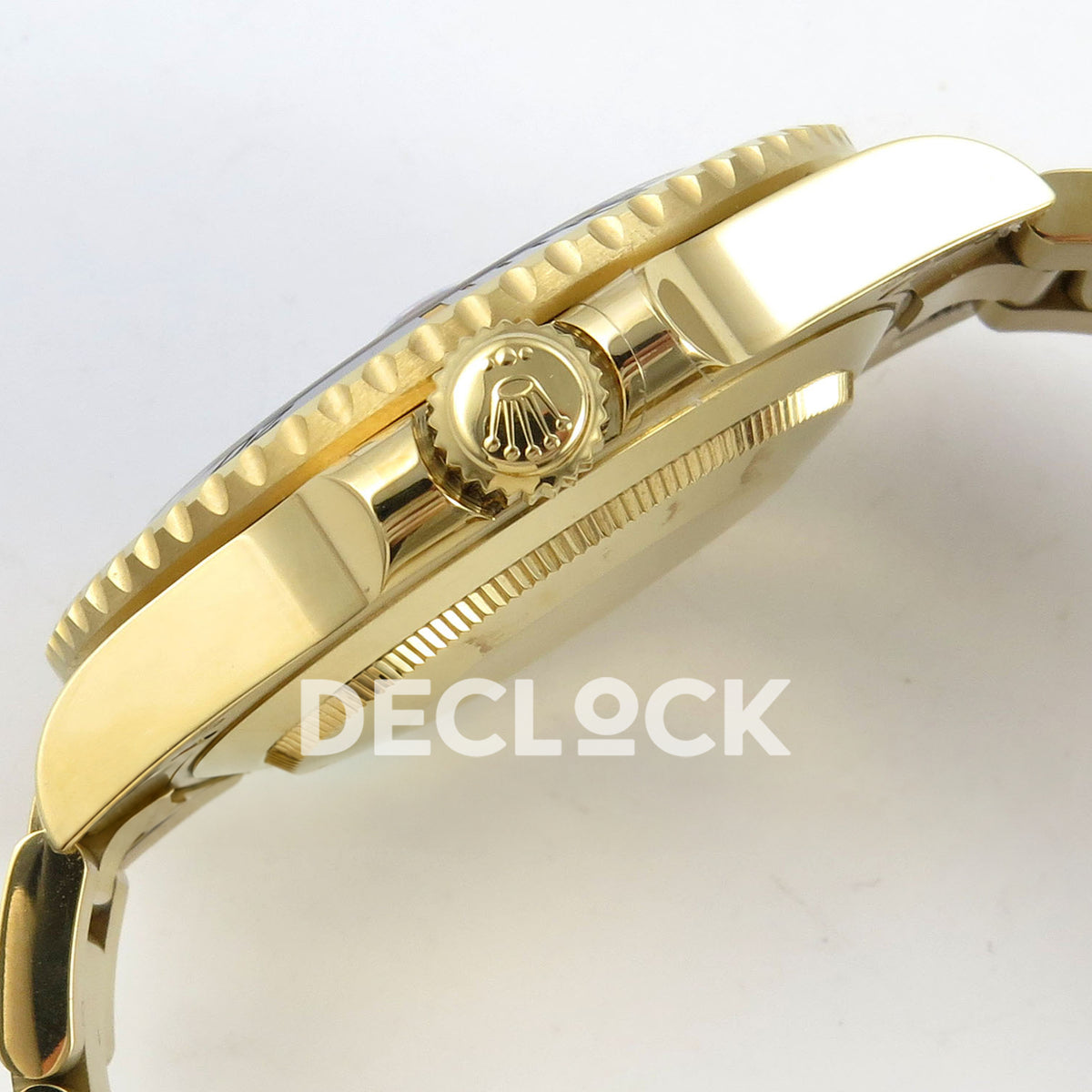 Rolex Submariner 126618LN 41mm QF Yellow Gold Black Dial QF3235 replica - crown side