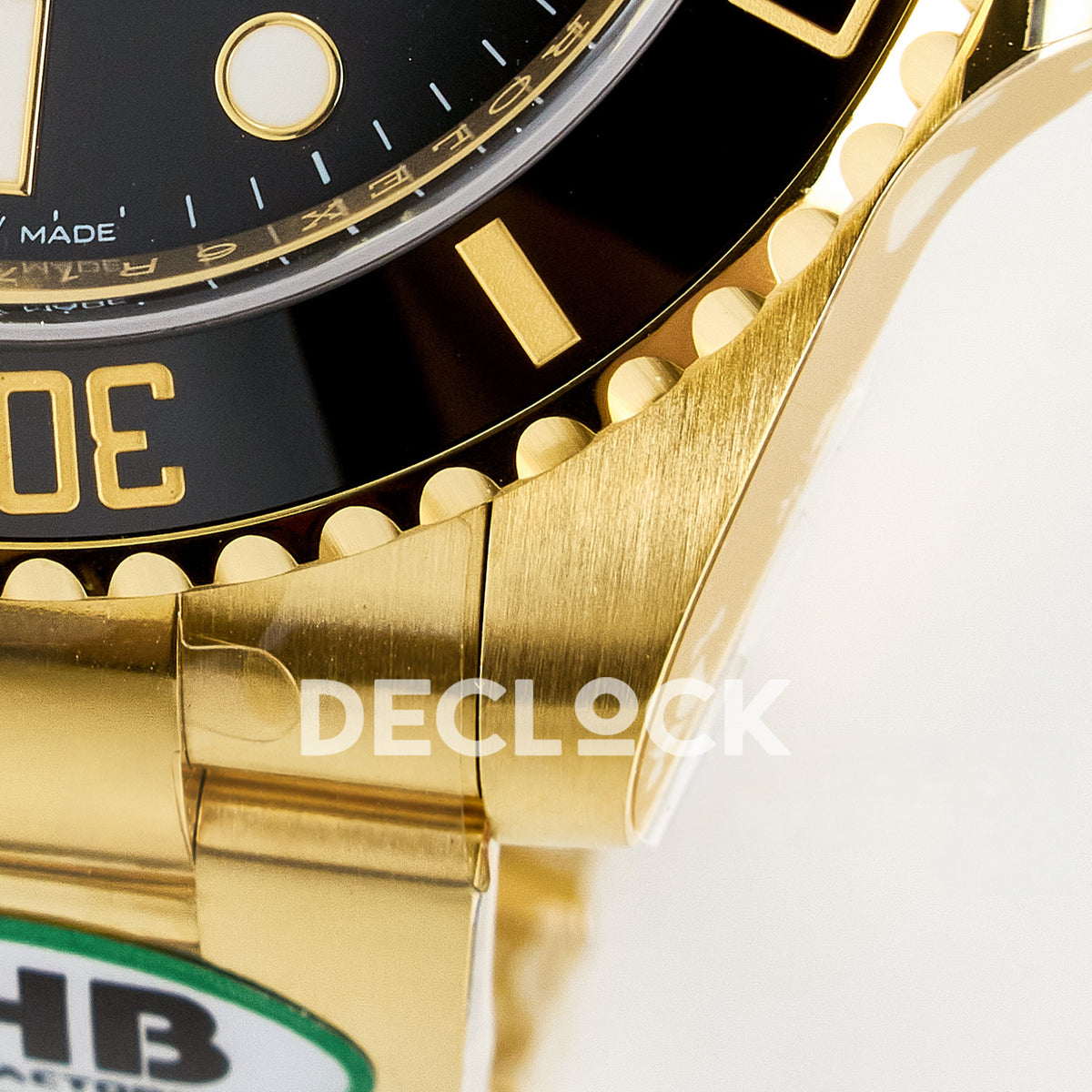 Rolex Submariner 126618LN 41mm THBF Yellow Gold Black Dial SH3235 replica - lower case bezel