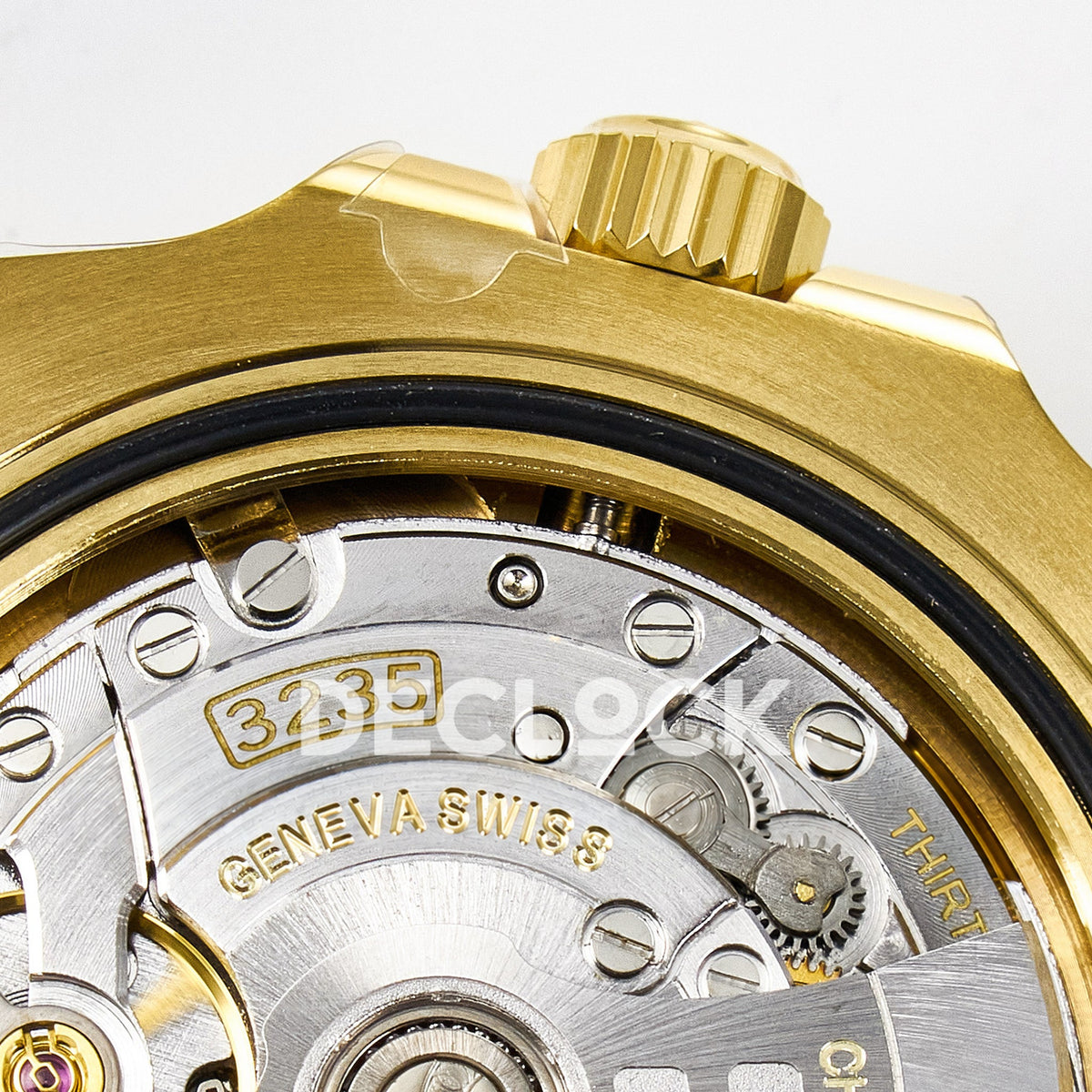 Rolex Submariner 126618LN 41mm THBF Yellow Gold Black Dial SH3235 replica - movement crown side
