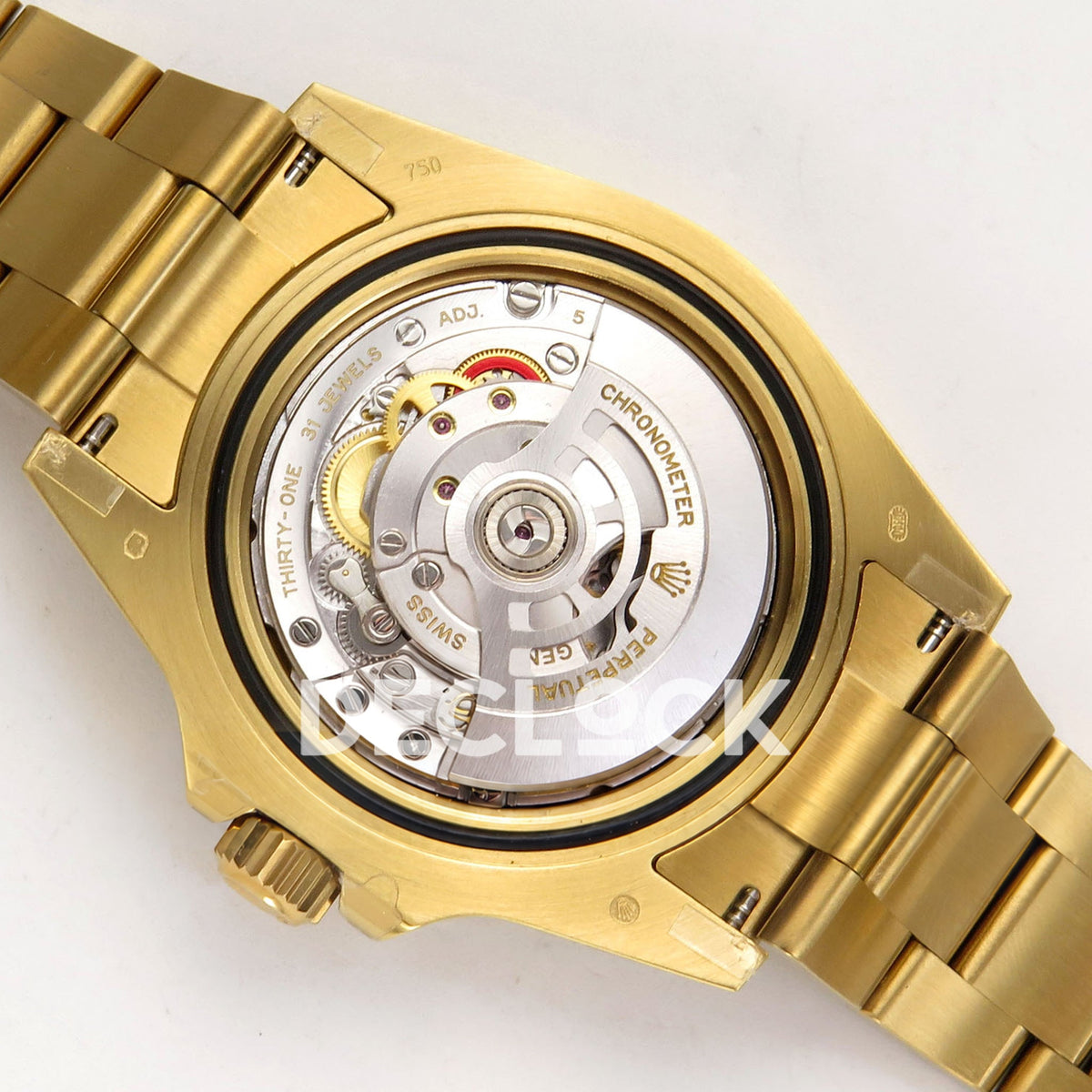 Rolex Submariner 41mm 126618LN QF Black Dial Yellow Gold JH3235 Free Sprung replica - movement back