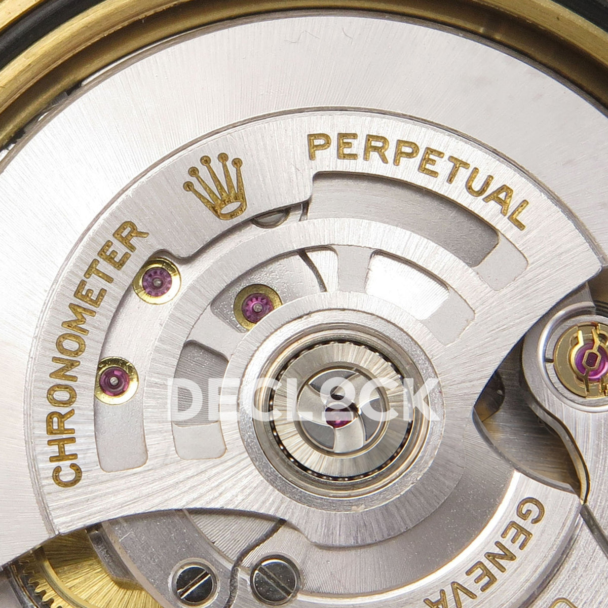 Rolex Submariner 41mm 126618LN QF Black Dial Yellow Gold JH3235 Free Sprung replica - movement engraving
