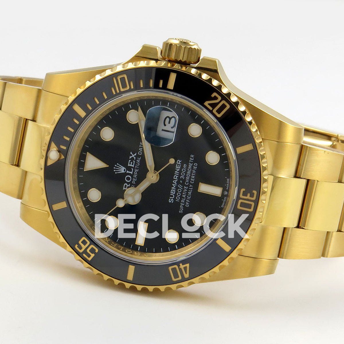 Rolex Submariner 41mm 126618LN RGF Black Dial Yellow Gold JH3235 replica - full watch right