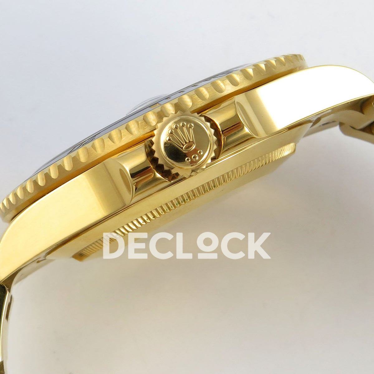 Rolex Submariner 41mm 126618LN RGF Black Dial Yellow Gold JH3235 replica - crown side
