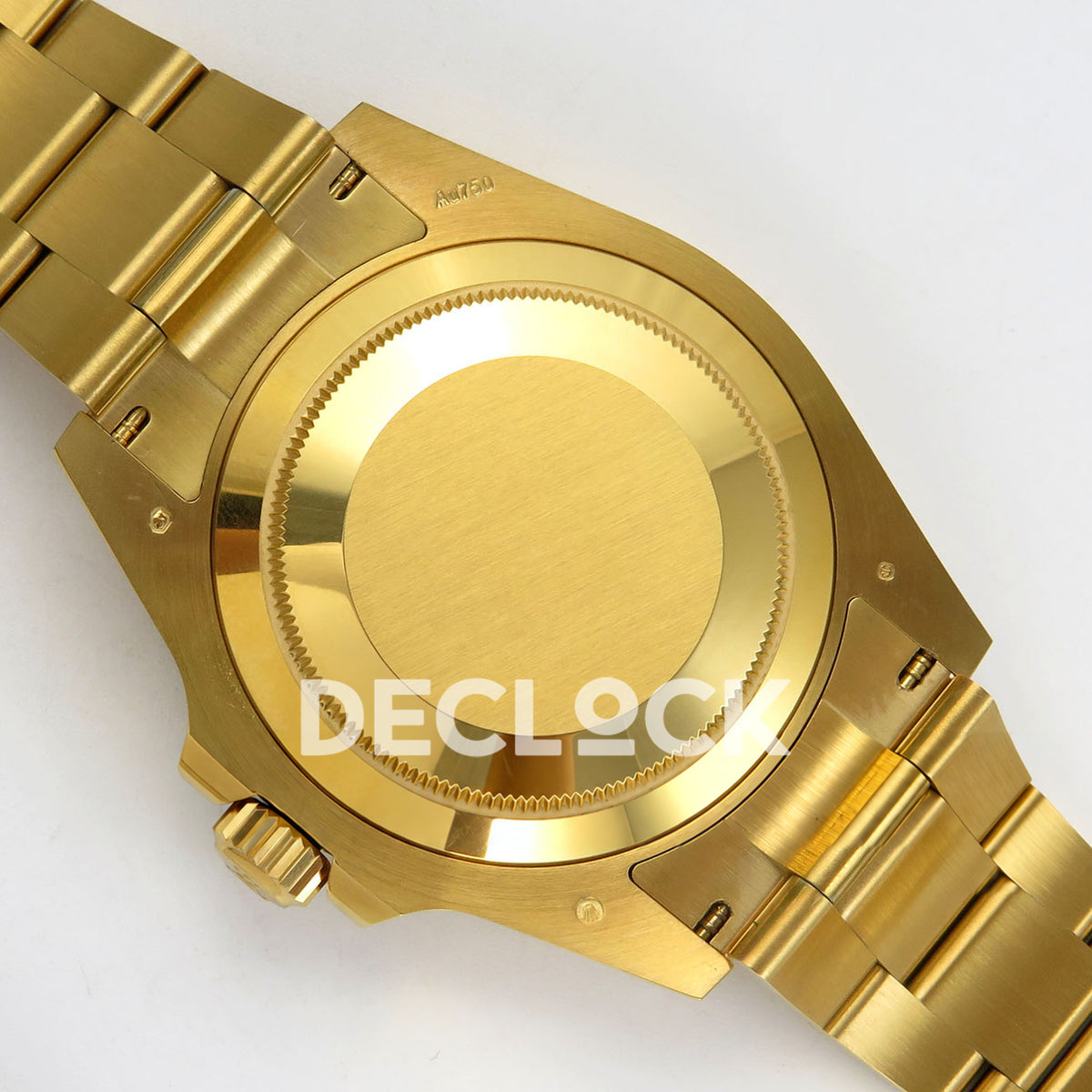 Rolex Submariner 41mm 126618LN RGF Black Dial Yellow Gold JH3235 replica - caseback exterior