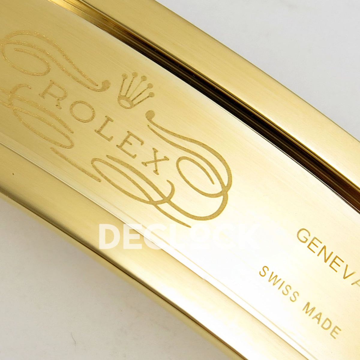 Rolex Submariner 41mm 126618LN RGF Black Dial Yellow Gold JH3235 replica - clasp engraving