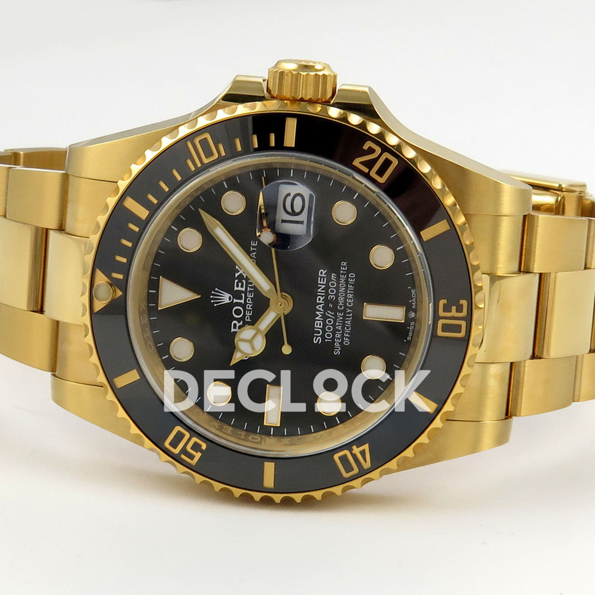 Rolex Submariner 41mm 126618LN VF Yellow Gold Black Dial DD3135 replica - full watch right