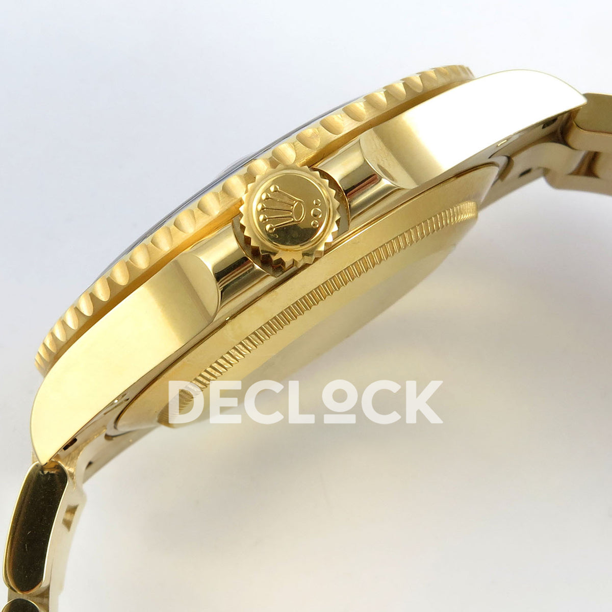 Rolex Submariner 41mm 126618LN VF Yellow Gold Black Dial DD3135 replica - crown side