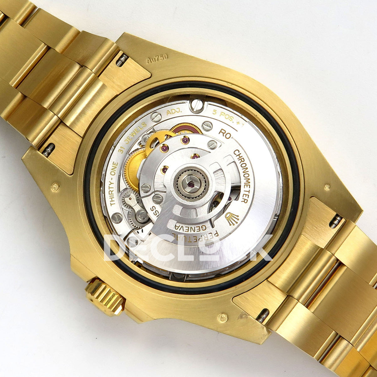 Rolex Submariner 41mm 126618LN VF Yellow Gold Black Dial DD3135 replica - movement back angle