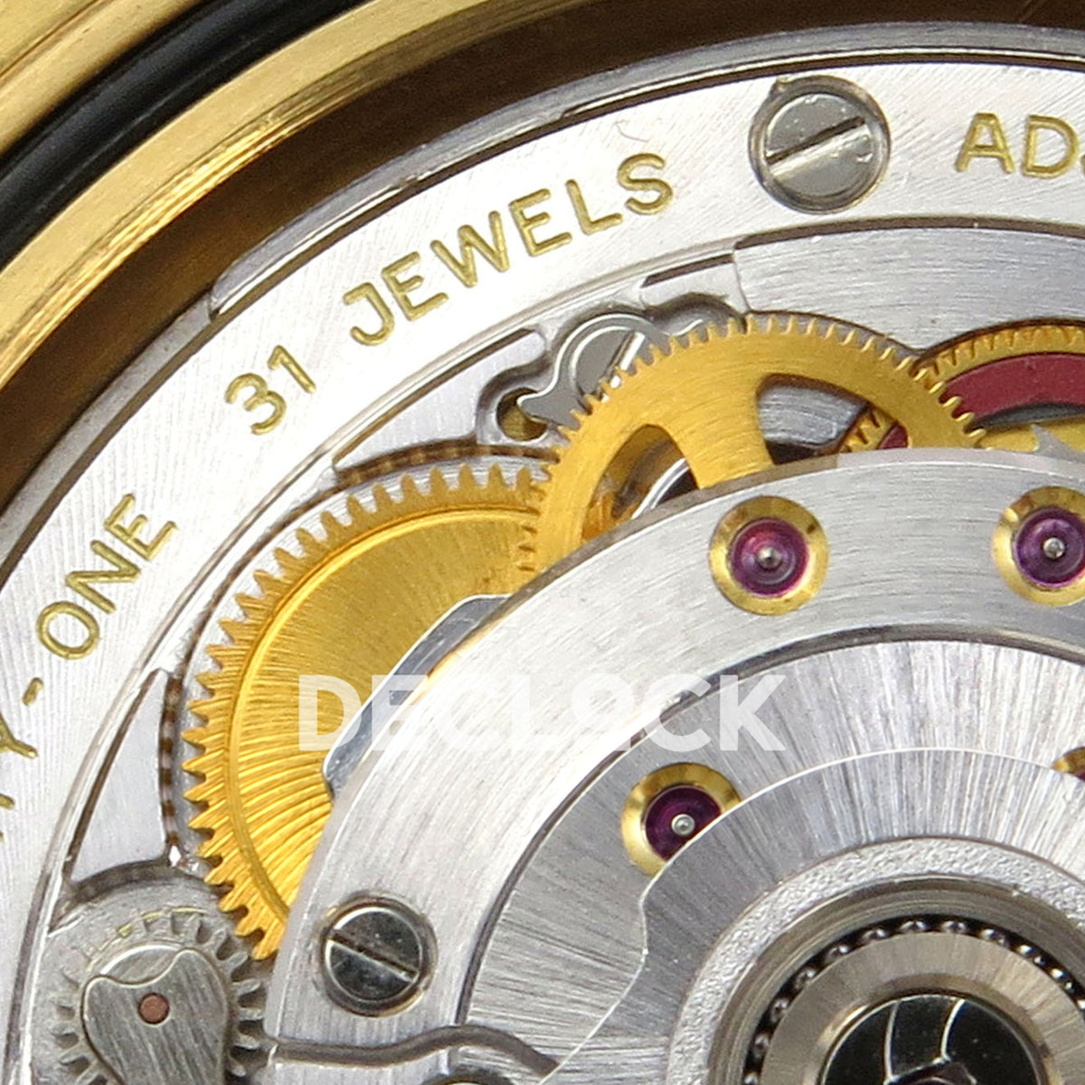 Rolex Submariner 41mm 126618LN VF Yellow Gold Black Dial DD3135 replica - movement jewels detail