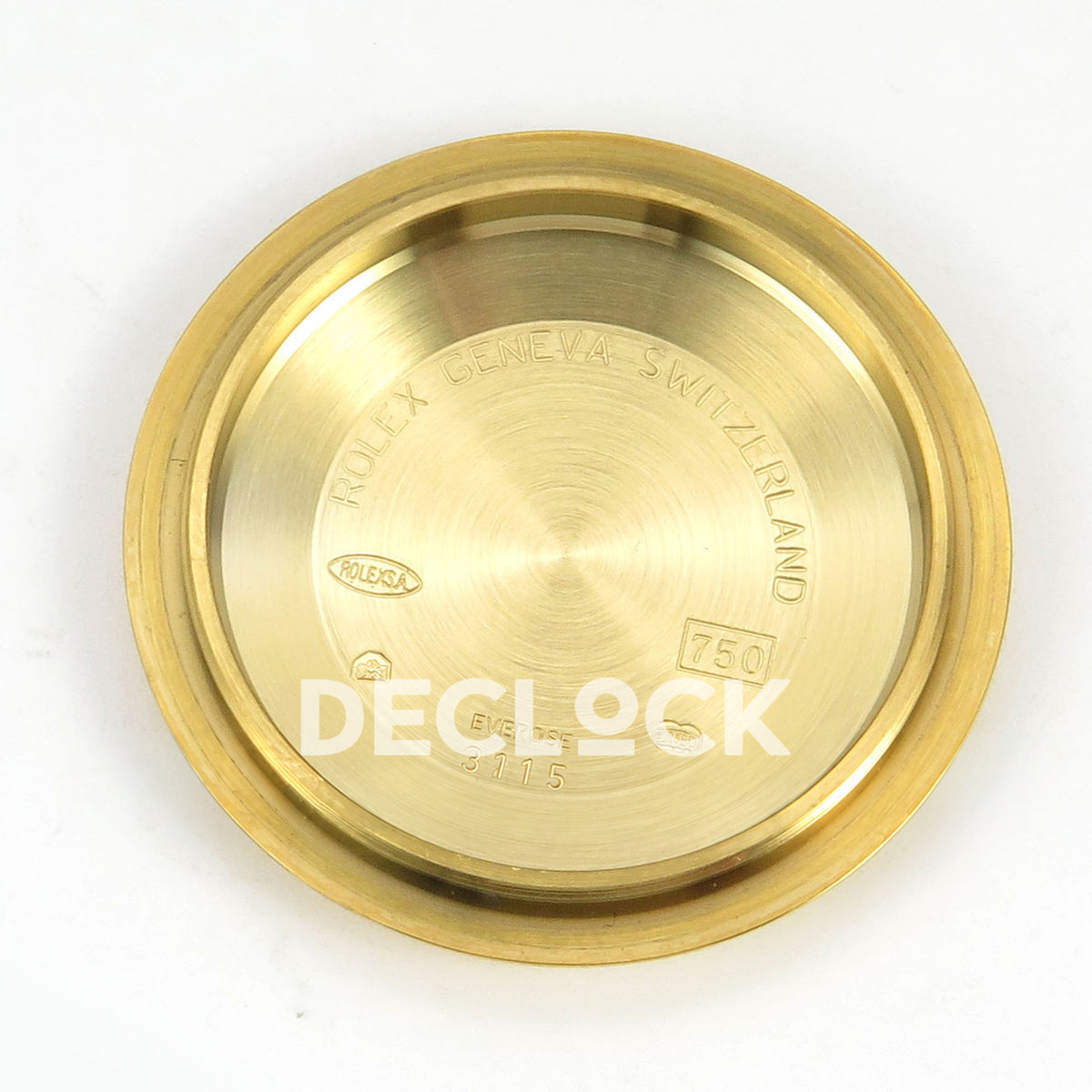 Rolex Submariner 41mm 126618LN VF Yellow Gold Black Dial DD3135 replica - caseback interior
