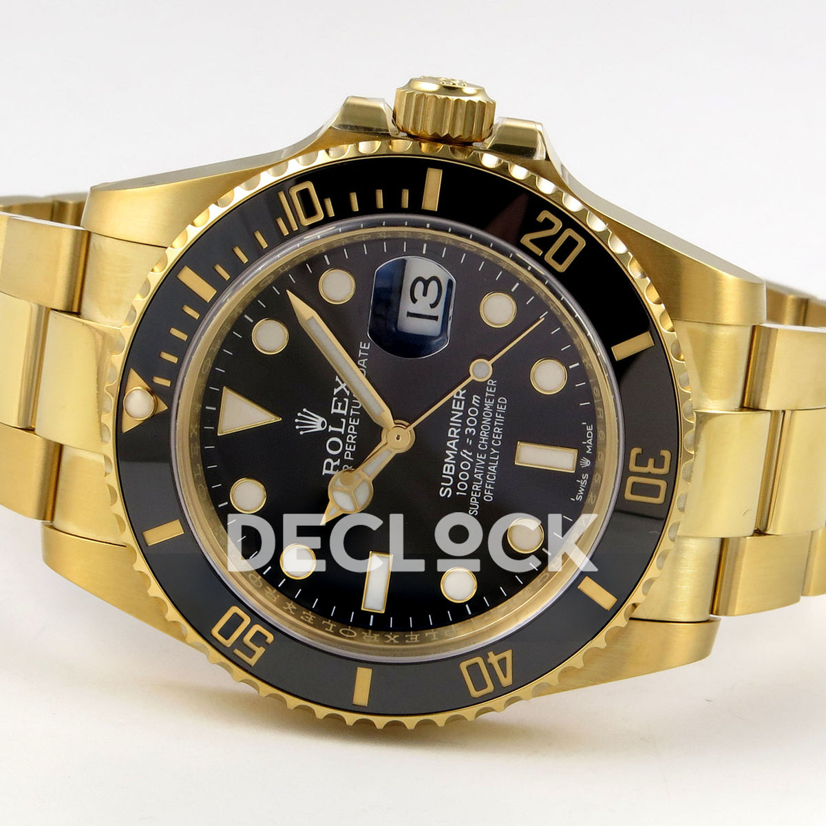Rolex Submariner 41mm 126618LN WF Black Dial Yellow Gold JH3235 replica - full watch right