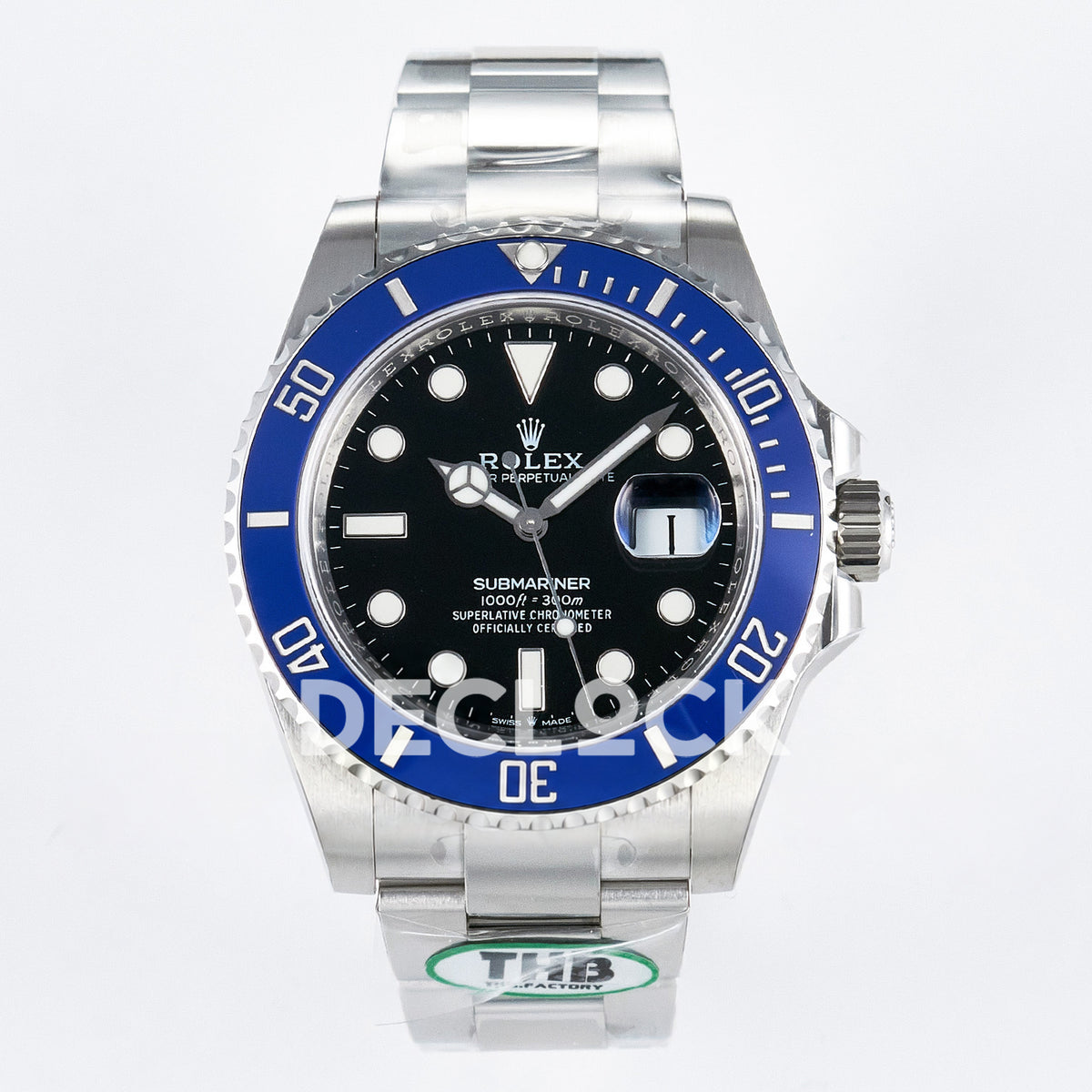 Rolex Submariner 126619LB 41mm THBF Steel Black Dial Blue Bezel SH3235 replica - front