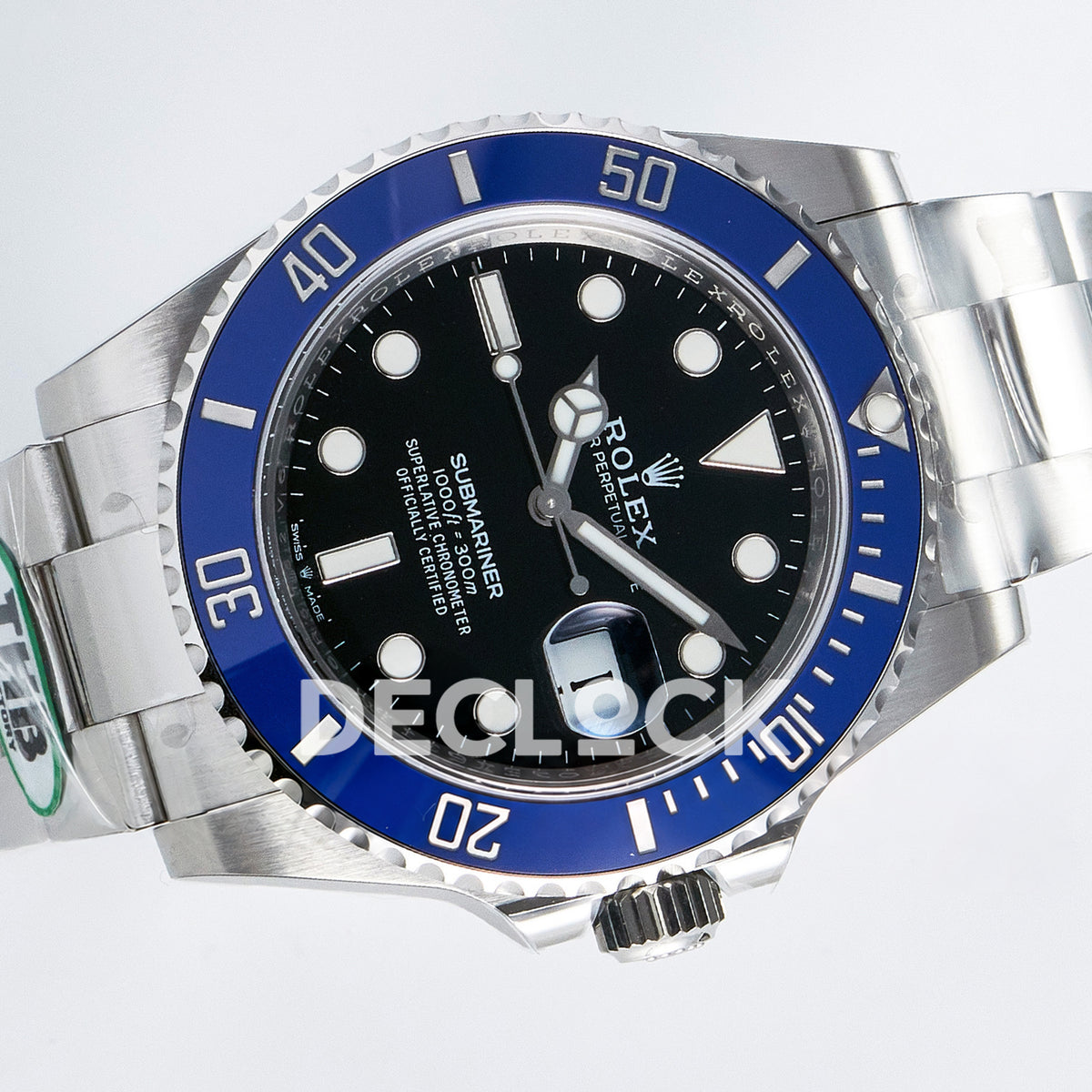 Rolex Submariner 126619LB 41mm THBF Steel Black Dial Blue Bezel SH3235 replica - rotated front