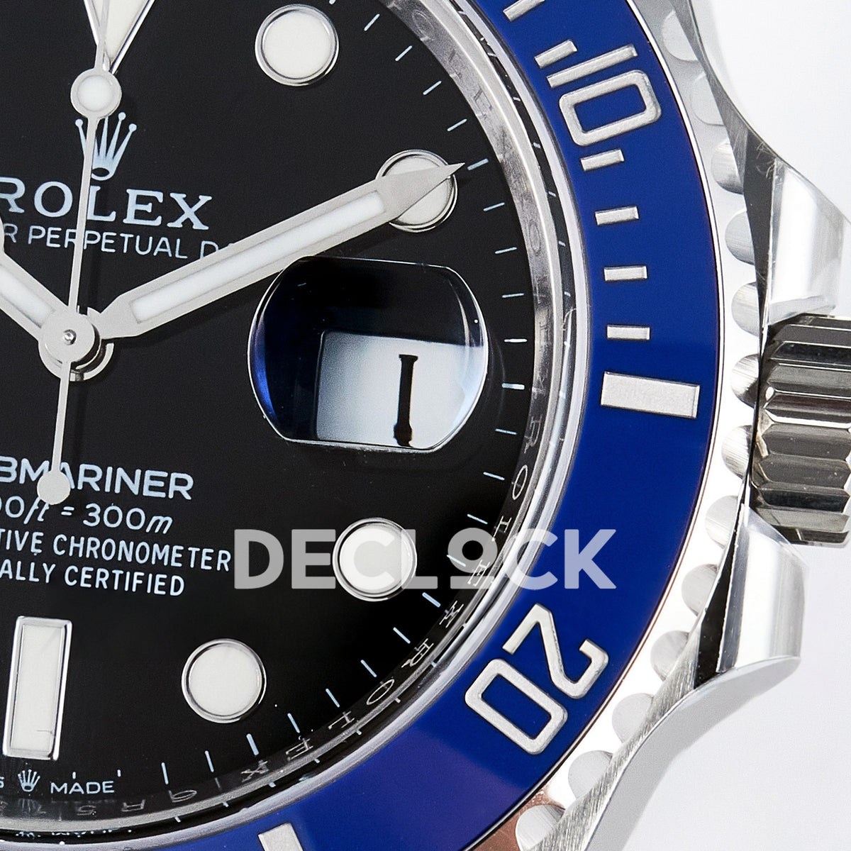 Rolex Submariner 126619LB 41mm THBF Steel Black Dial Blue Bezel SH3235 replica - crown date macro
