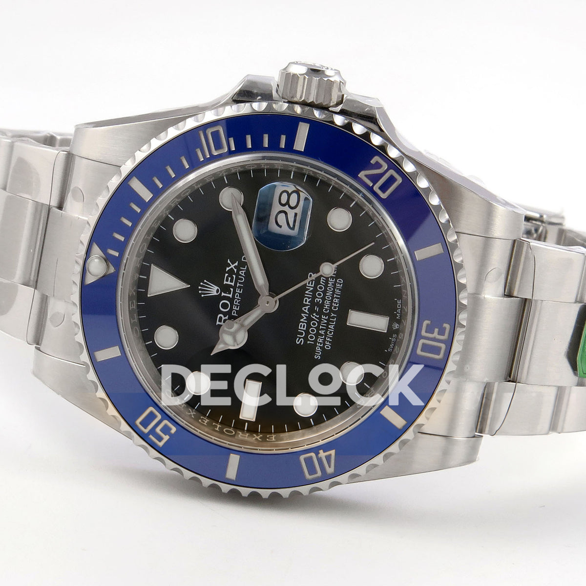 Rolex Submariner 41mm 126619LB Gold Maker Black Dial Blue Bezel JH3235 Free Sprung replica - full watch right