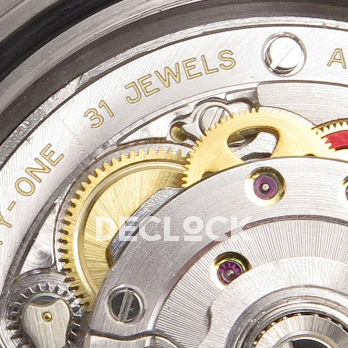 Rolex Submariner 41mm 126619LB Gold Maker Black Dial Blue Bezel JH3235 Free Sprung replica - jewel detail
