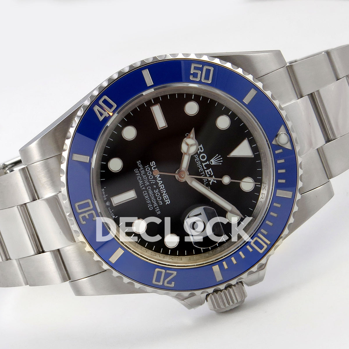 Rolex Submariner 41mm 126619LB QF Black Dial Blue Bezel JH3235 Free Sprung replica - full watch left