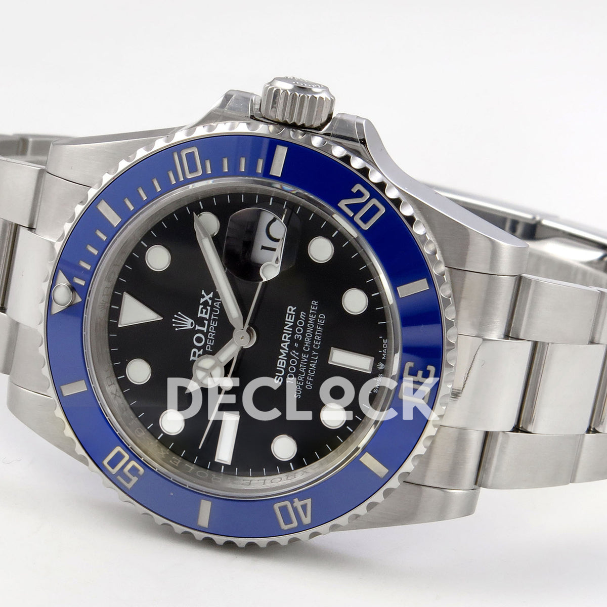 Rolex Submariner 41mm 126619LB QF Black Dial Blue Bezel JH3235 Free Sprung replica - full watch right