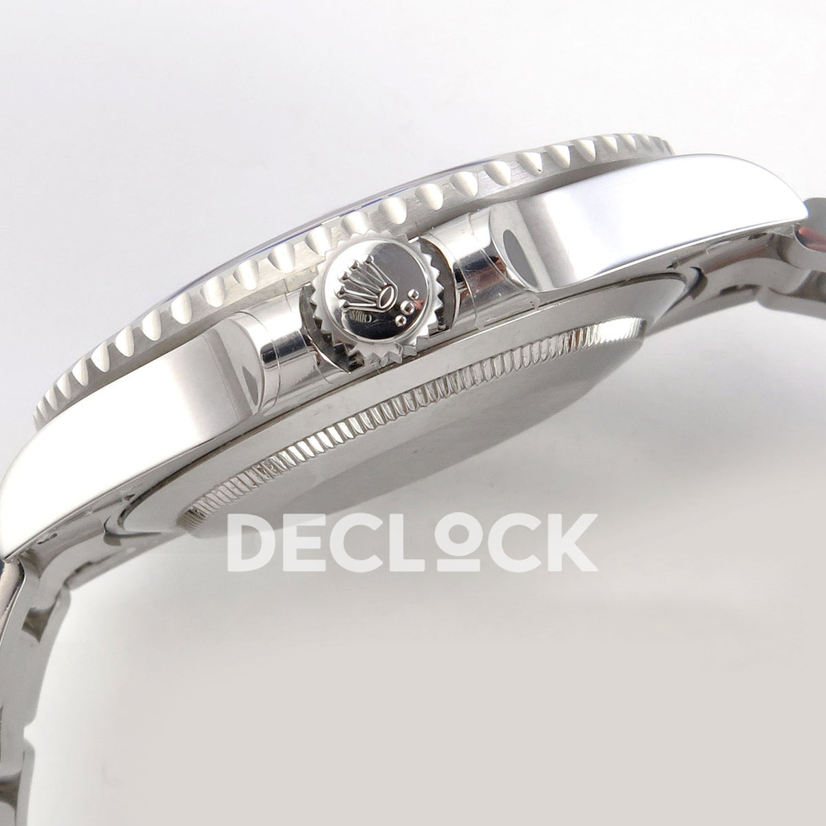 Rolex Submariner 41mm 126619LB QF Black Dial Blue Bezel JH3235 Free Sprung replica - crown side