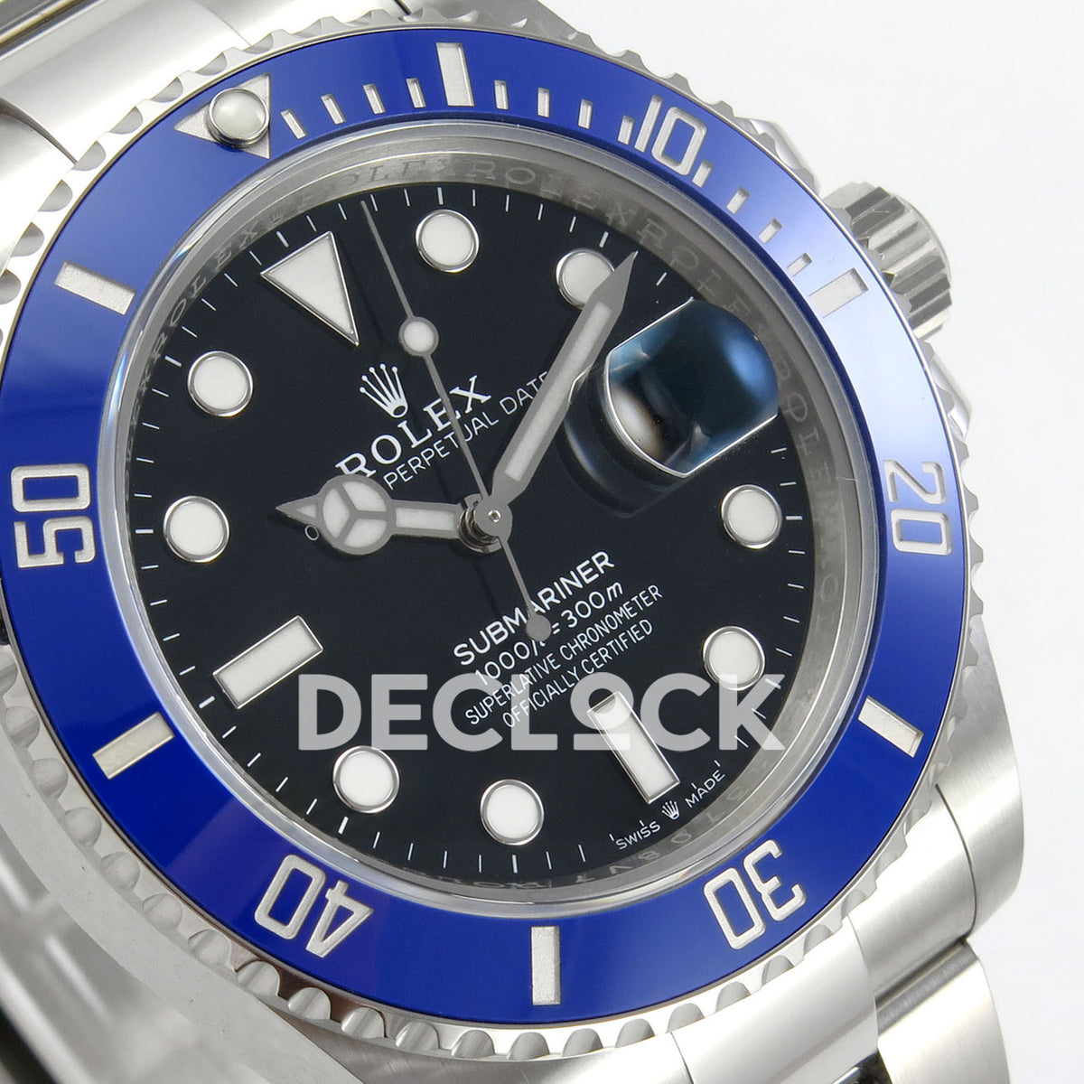 Rolex Submariner 41mm 126619LB RGF Black Dial Blue Bezel JH3235 replica - dial angle left