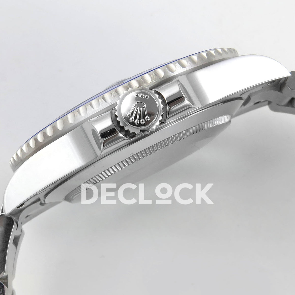 Rolex Submariner 41mm 126619LB RGF Black Dial Blue Bezel JH3235 replica - crown side
