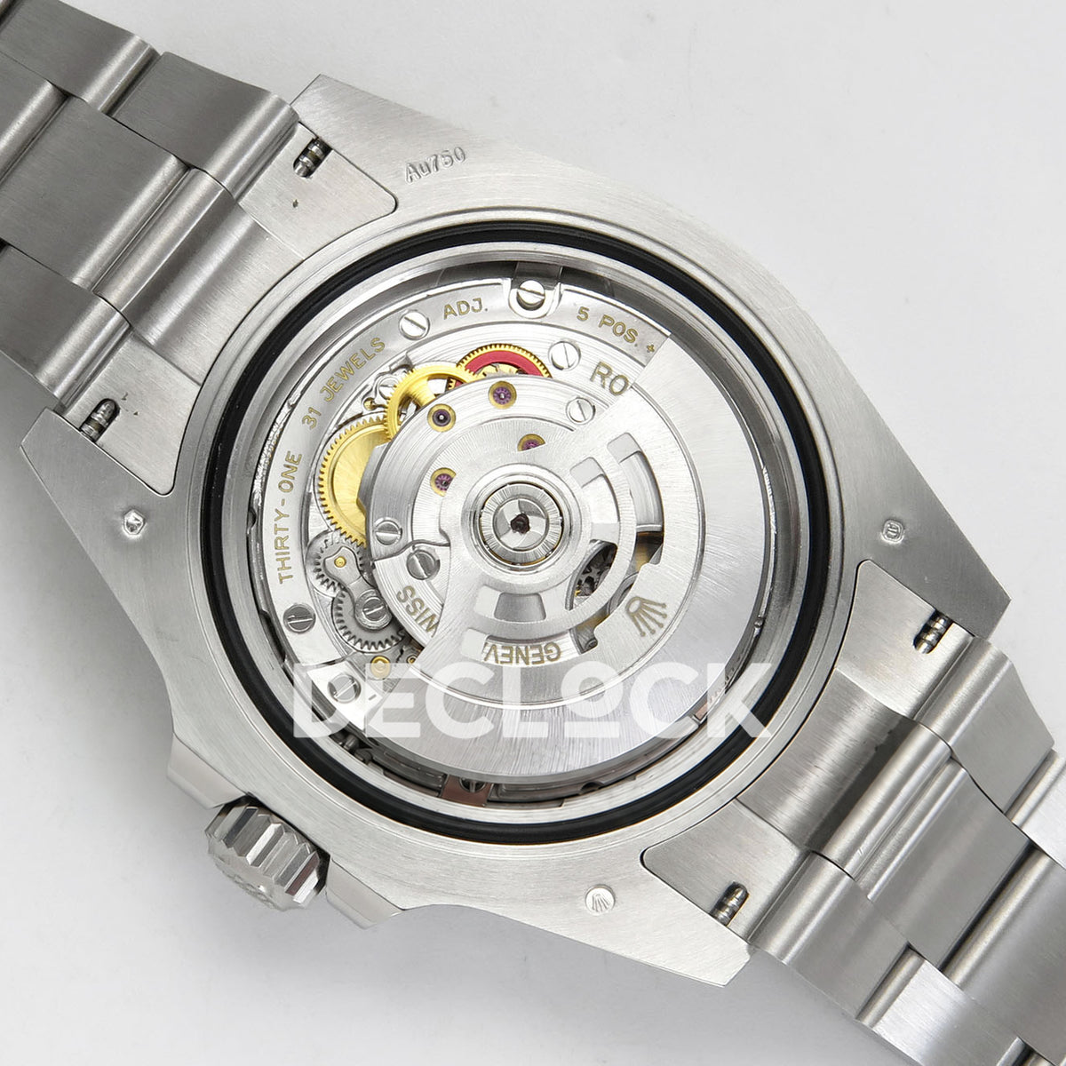 Rolex Submariner 41mm 126619LB RGF Black Dial Blue Bezel JH3235 replica - movement back angle