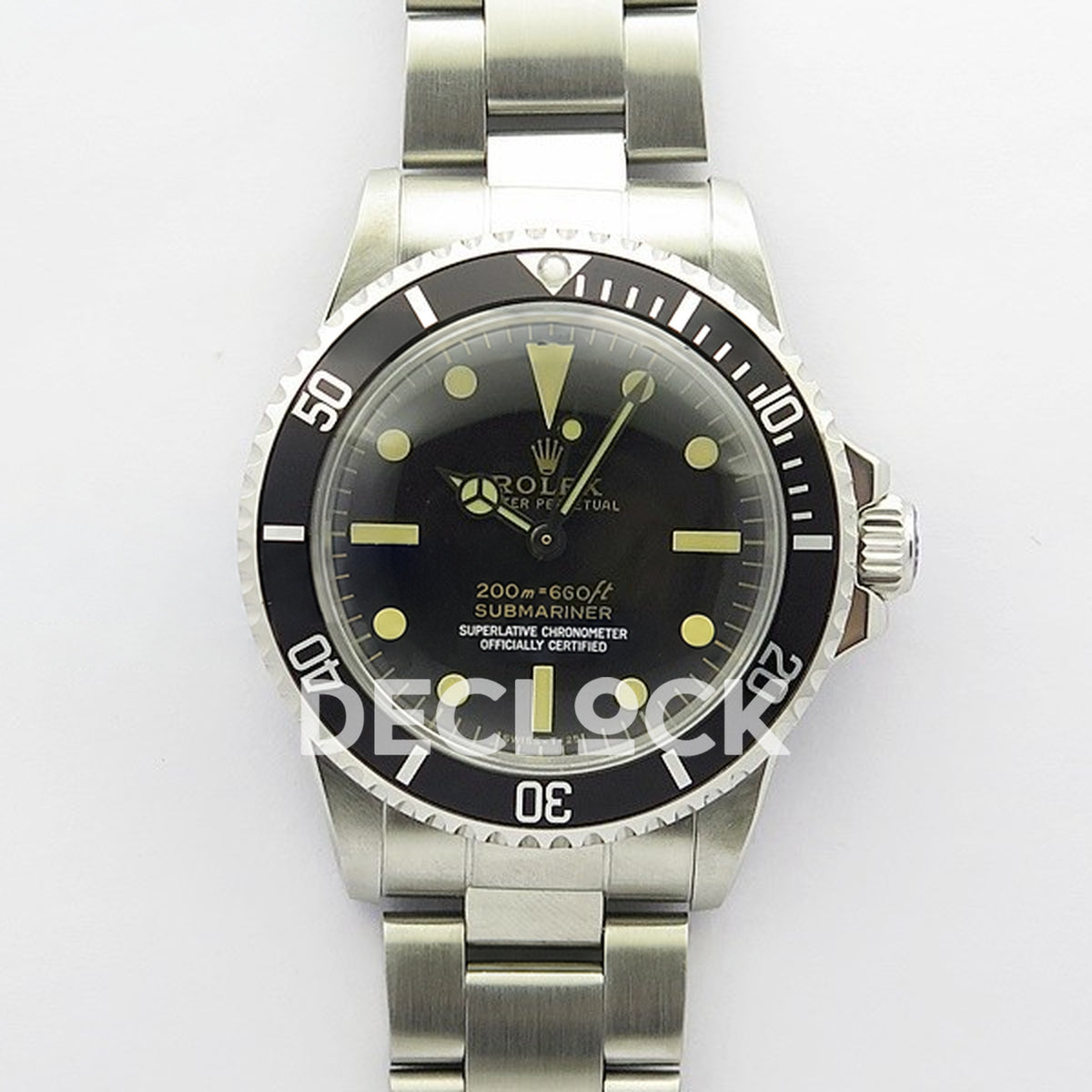Rolex Submariner 5513 Vintage Style 1 B12 A2836 - Front view