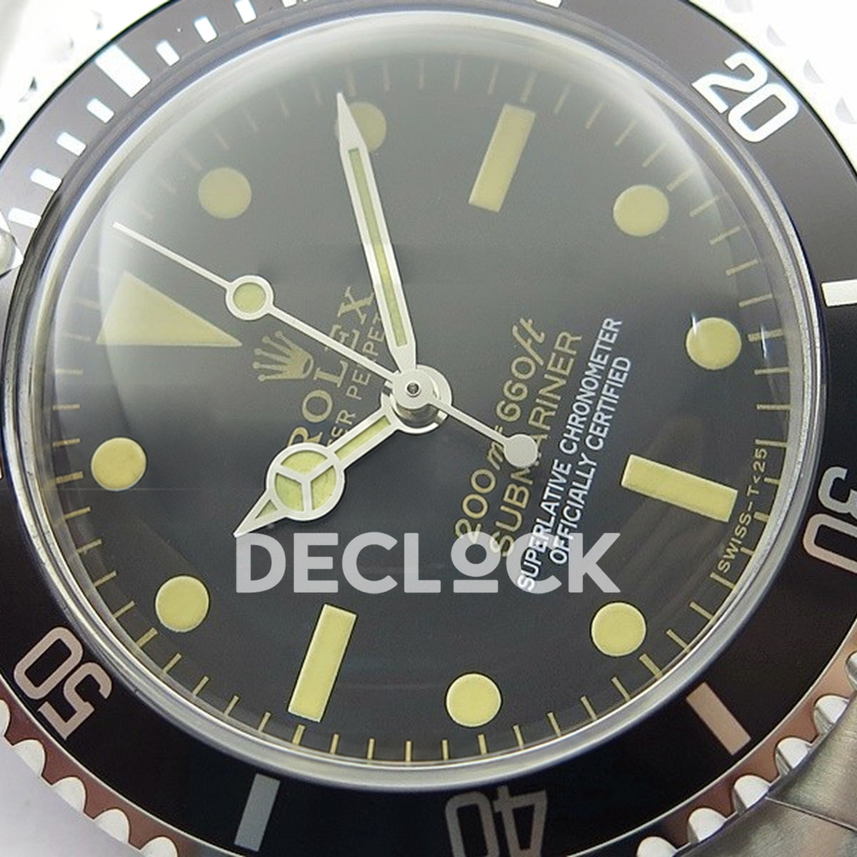 Rolex Submariner 5513 Vintage Style 1 B12 A2836 - Hands and markers