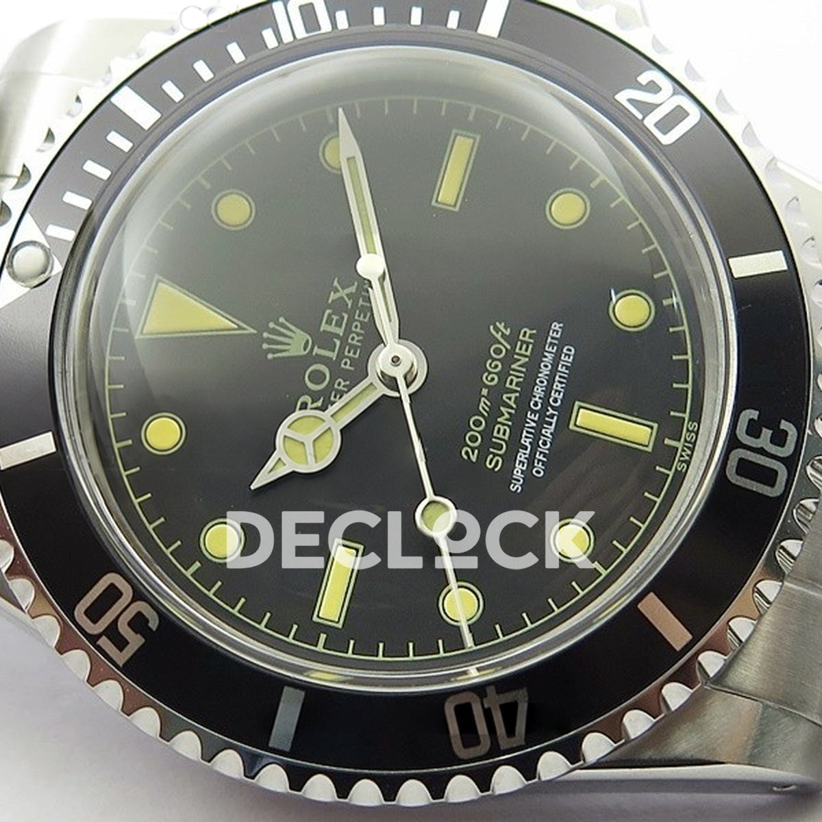 Rolex Submariner 5513 Vintage Style 2 B12 A2836 - Hands and markers