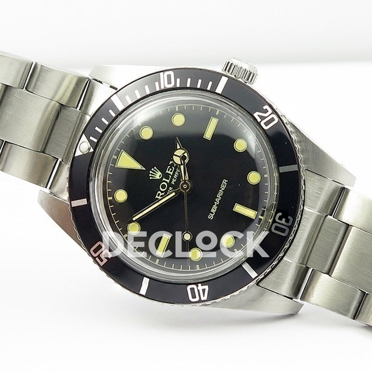 Rolex Submariner 6536 Vintage A2836 - Angled front view