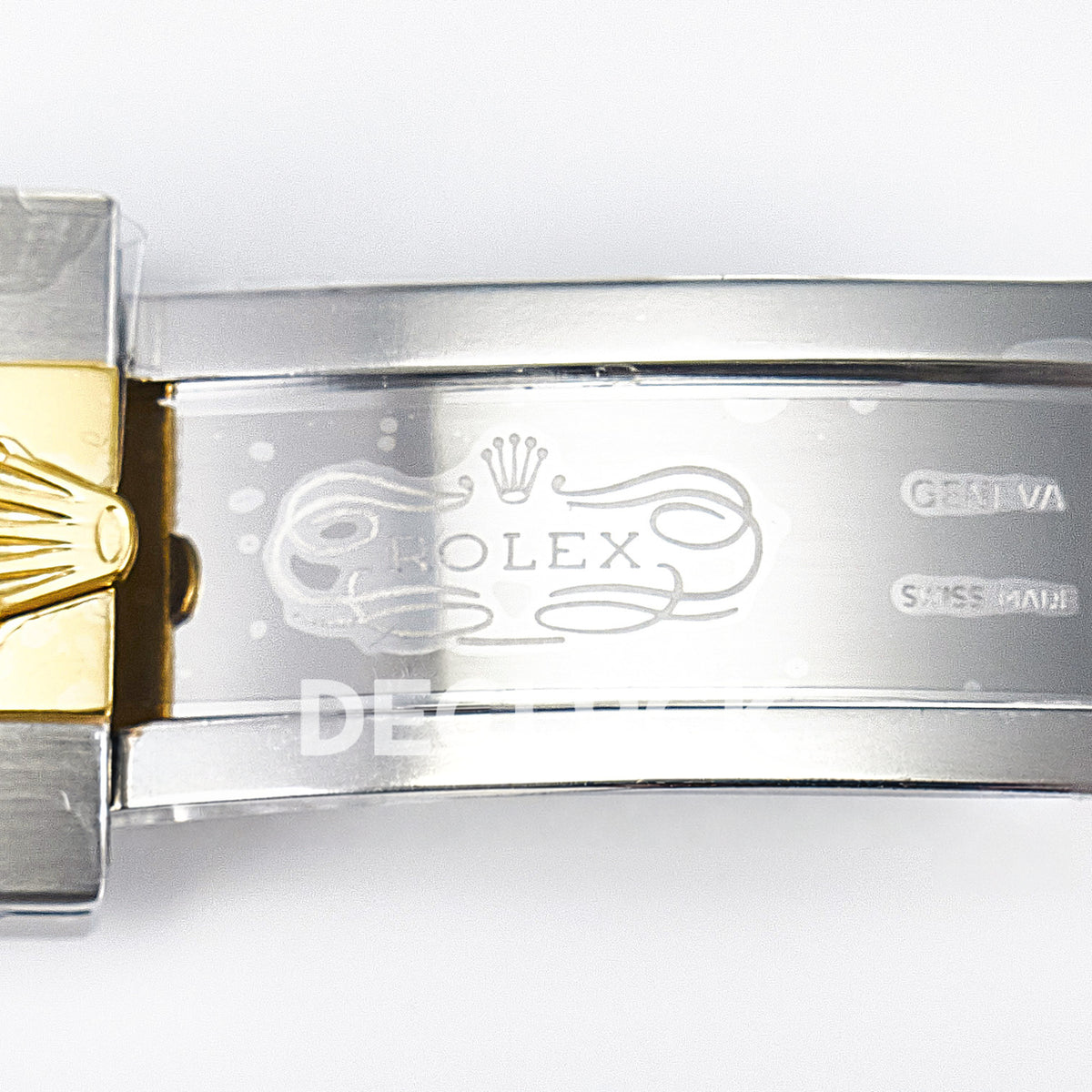 Rolex Submariner 126613LB Custom 41mm ARF Two-Tone Black Dial Blue Bezel SH3235 replica - rolex clasp engraving