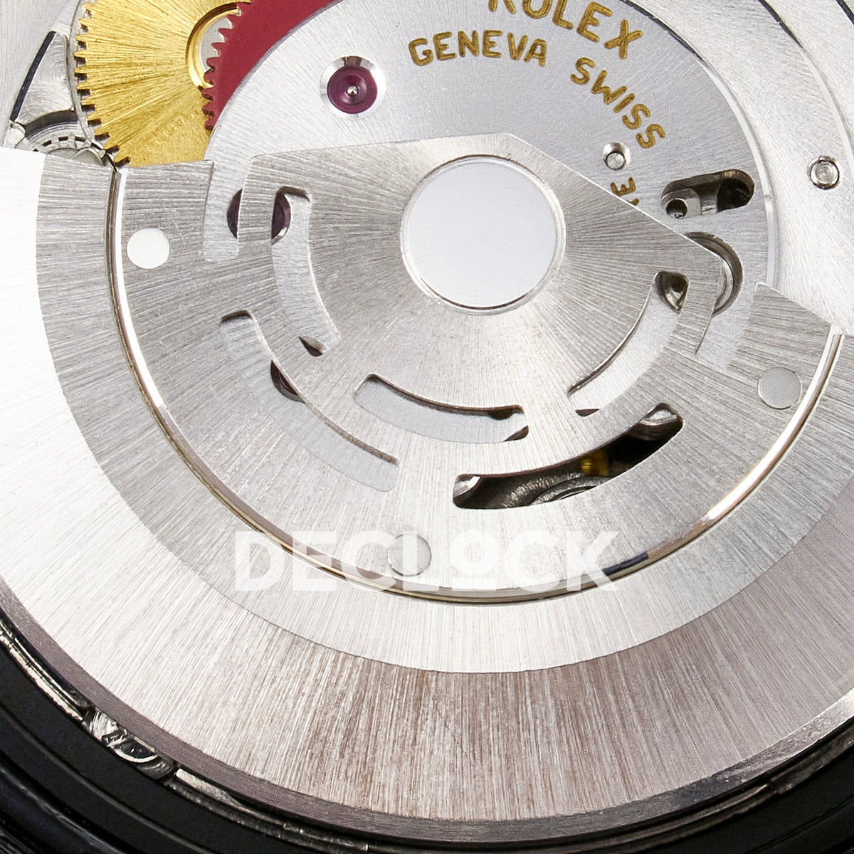 Rolex Submariner Custom DIW Black Yellow DLC VSF VS3135 replica - caliber detail