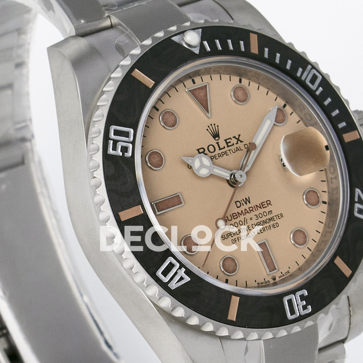 Rolex Submariner Custom DIW Sandblasted Brown Dial VSF VS3135 replica - opposite front