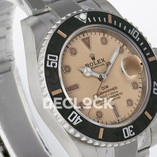 Rolex Submariner Custom DIW Sandblasted Brown Dial VSF VS3135 replica - opposite front