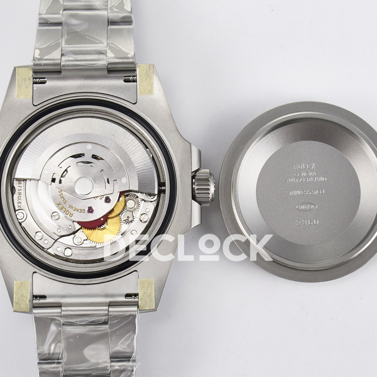 Rolex Submariner Custom DIW Sandblasted Tiffany Blue VSF VS3135 replica - open caseback