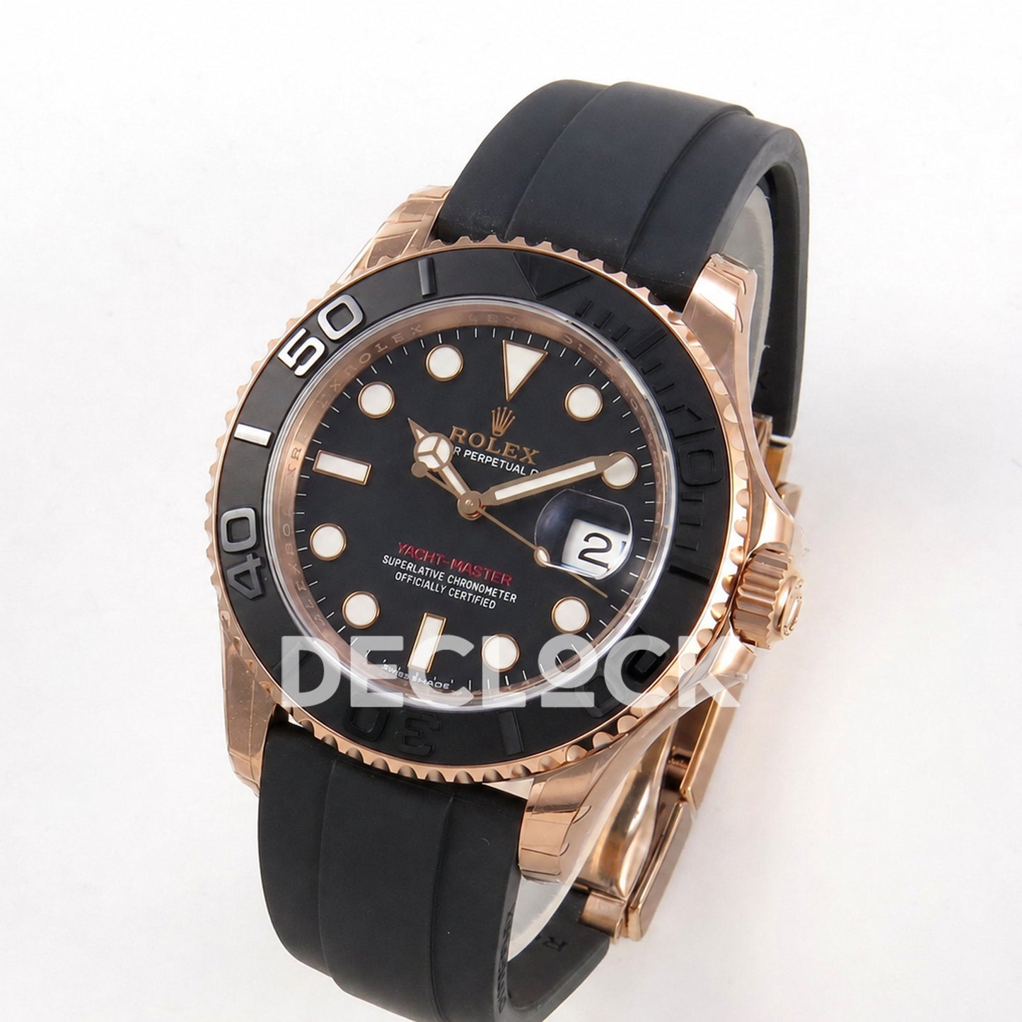 Rolex Yacht-Master 126655 VSF Black Dial on Oysterflex Strap VS3235 129g