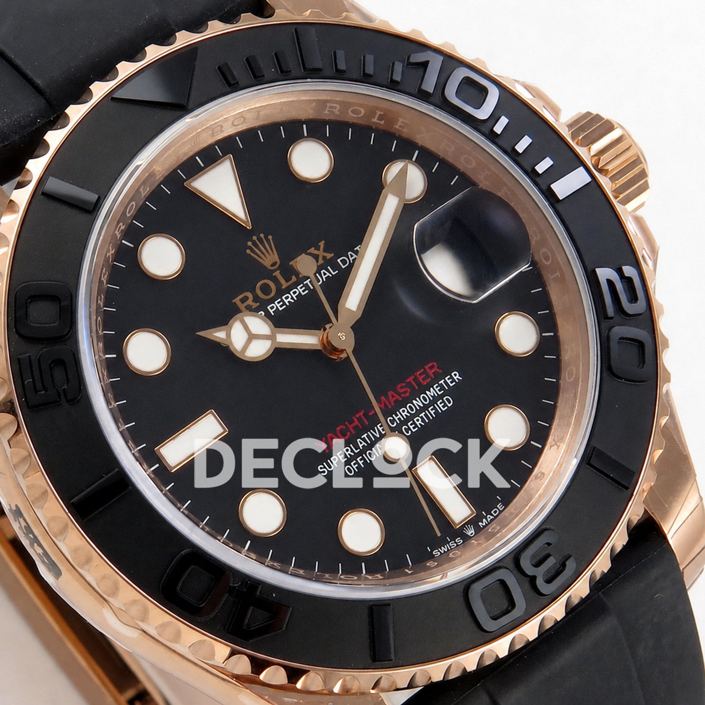 Rolex Yacht-Master 126655 VSF Black Dial on Oysterflex Strap VS3235 129g