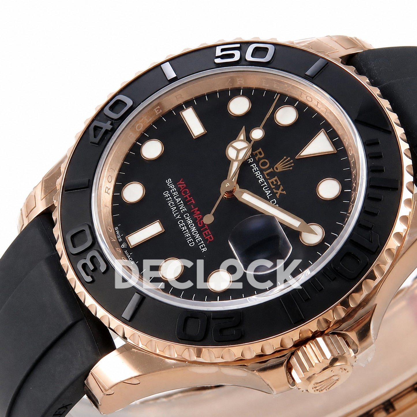 Rolex Yacht-Master 126655 VSF Black Dial on Oysterflex Strap VS3235 129g