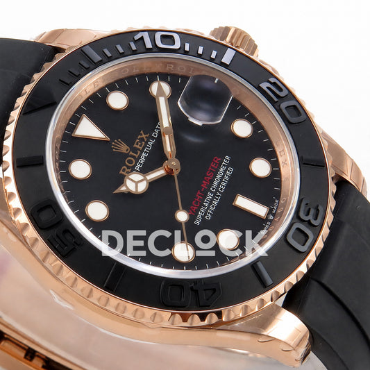 Rolex Yacht-Master 126655 VSF Black Dial on Oysterflex Strap VS3235 129g