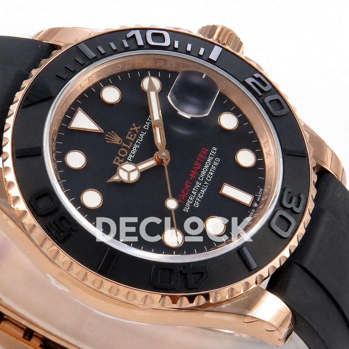 Rolex Yacht-Master 126655 VSF Black Dial on Oysterflex Strap VS3235 129g