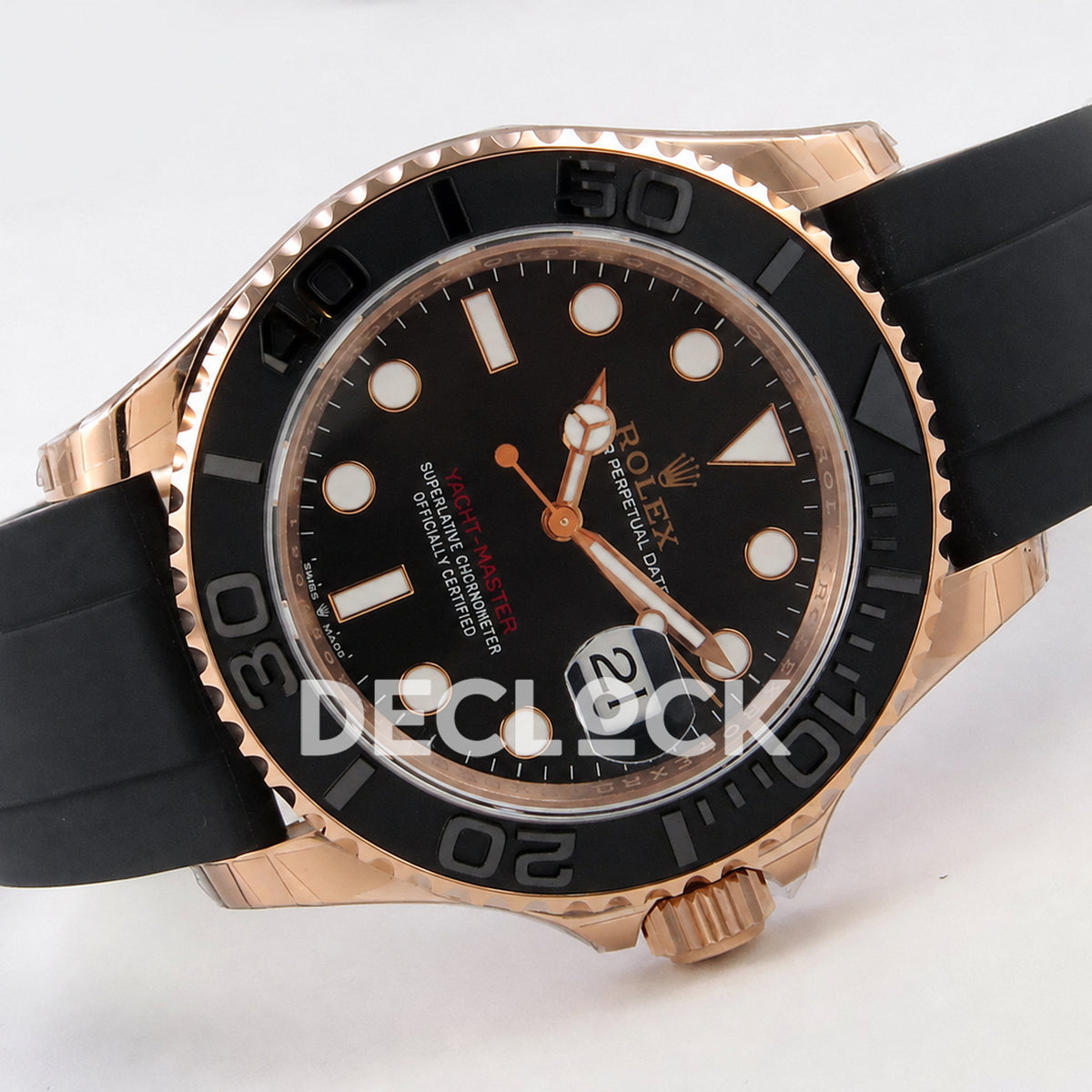 Rolex Yacht-Master 126655 VSF Black Dial on Oysterflex Strap VS3235 129g
