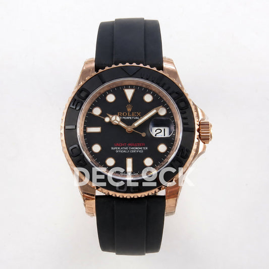 Rolex Yacht-Master 126655 VSF Black Dial on Oysterflex Strap VS3235 129g