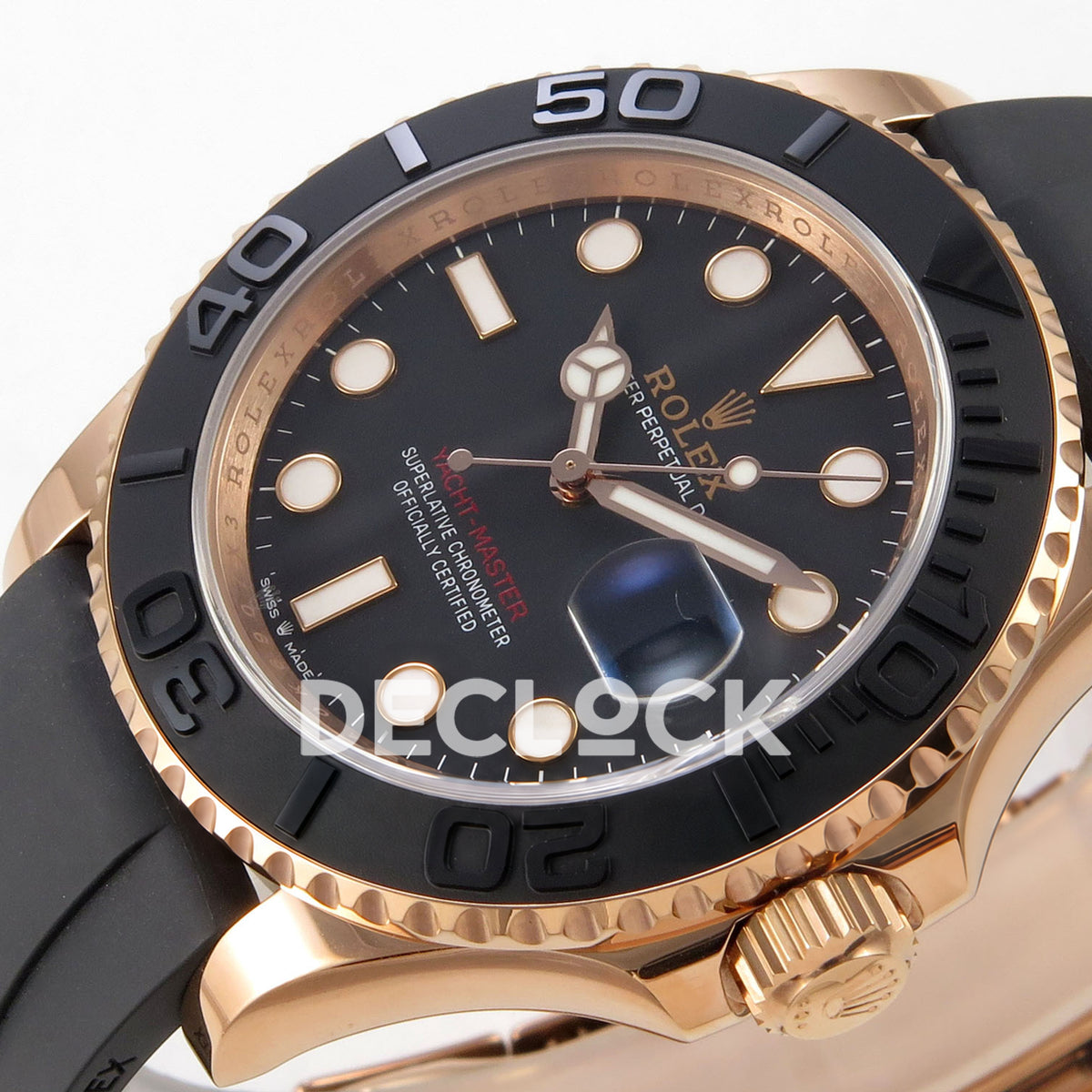 Rolex Yacht-Master 126655 WF replica, opposite dial angle