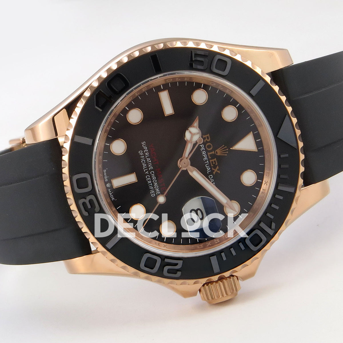 Rolex Yacht-Master 126655 WF replica, full watch side angle