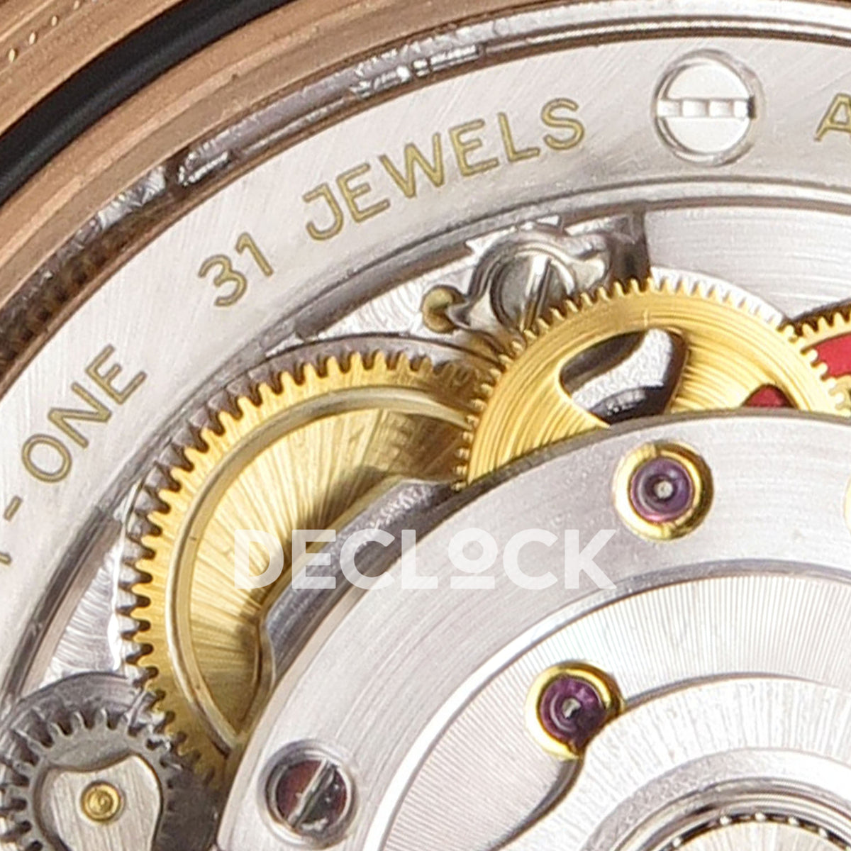 Rolex Yacht-Master 126655 WF replica, gear train and jewels