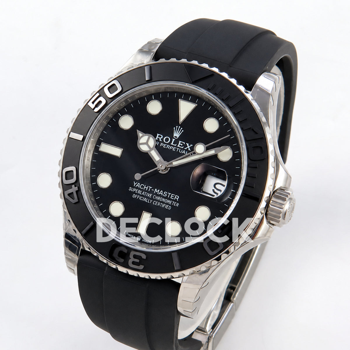 Rolex Yacht-Master 226659 VSF black dial Oysterflex - three quarter view