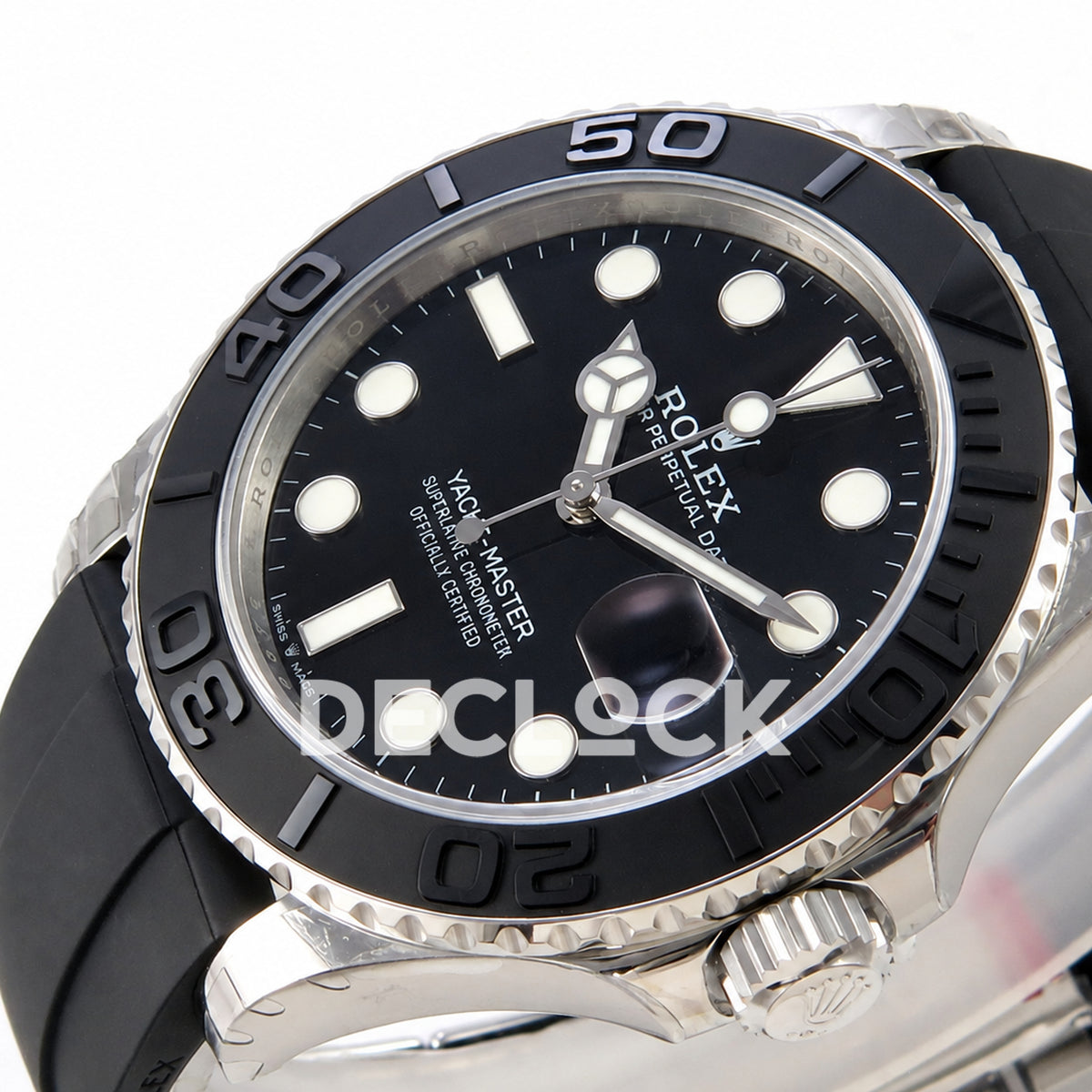 Rolex Yacht-Master 226659 VSF black dial Oysterflex - crown side dial