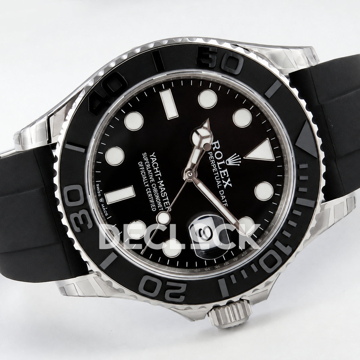 Rolex Yacht-Master 226659 VSF black dial Oysterflex - strap side view